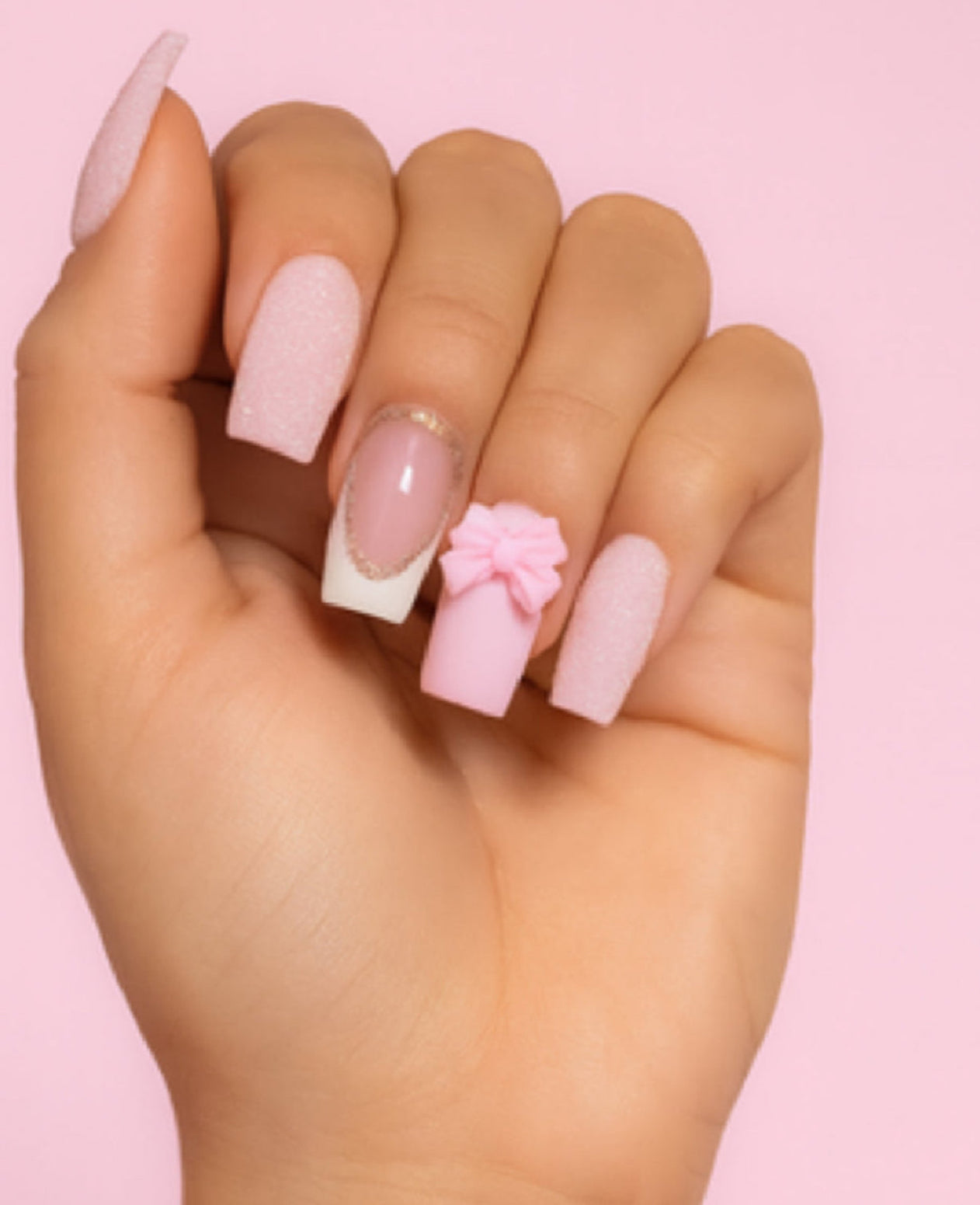 Pretty In Pink Press On Nails
